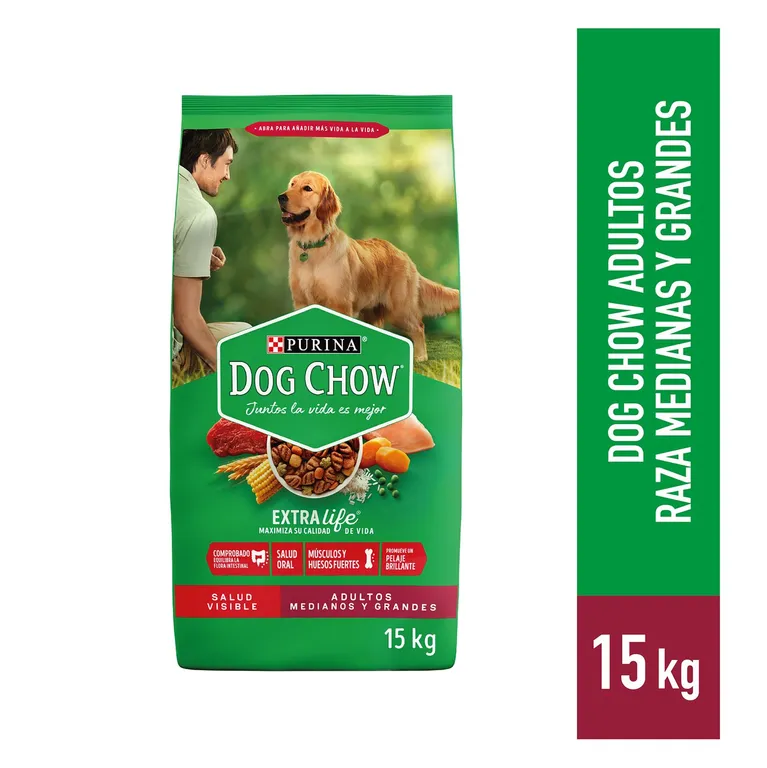 DOG CHOW® NUTRICIÓN REFORZADA+ Adultos Medianos y Grandes