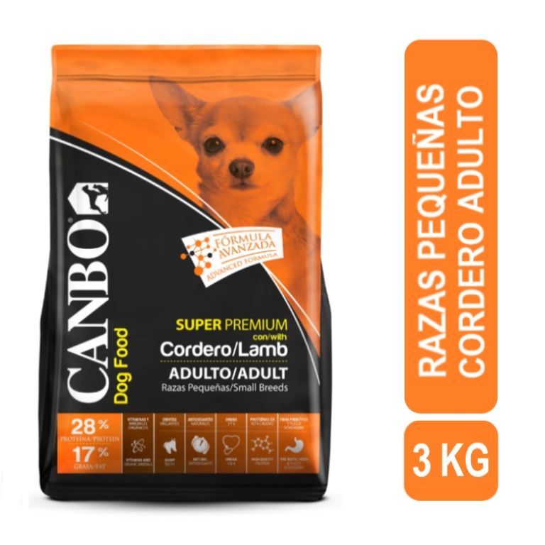 Súper Premium Cordero Adulto Razas Pequeñas 3 KG